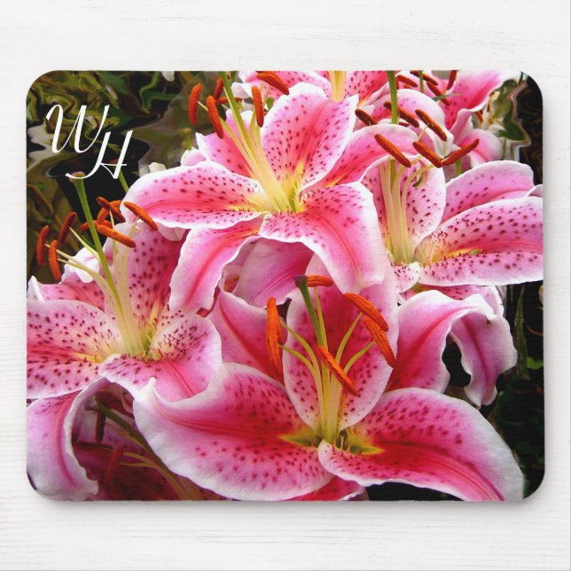 "Stargazer" Lilies Mouse Pad (Front)