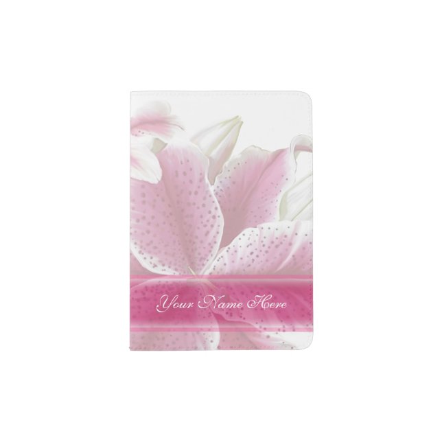 Stargazer Lilies Passport Holder (Front)