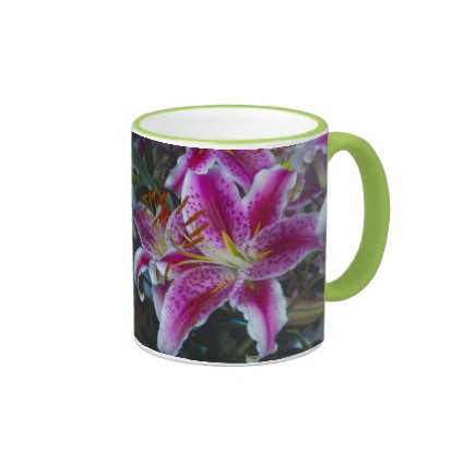 Stargazer Lilies Pink & Magenta Mugs