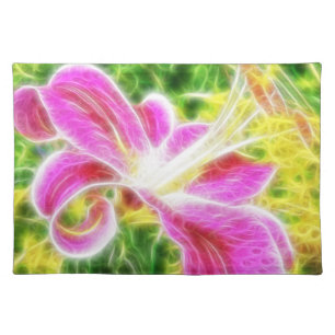 Stargazer Lily Abstract Floral Placemat
