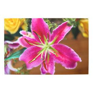Stargazer Lily Anther Metal Wall Art