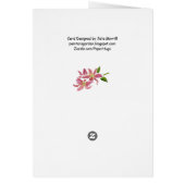 Stargazer Lily Blank card (Back)