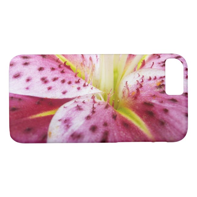 Stargazer Lily Bright Magenta Floral Case-Mate iPhone Case (Back (Horizontal))