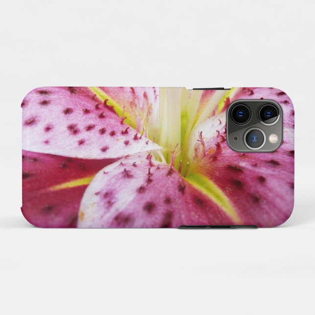 Stargazer Lily Bright Magenta Floral Case-Mate iPhone Case (Back (Horizontal))