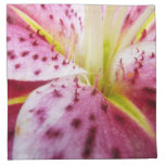 Stargazer Lily Bright Magenta Floral Cloth Napkin