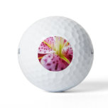 Stargazer Lily Bright Magenta Floral Golf Balls