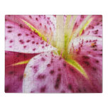 Stargazer Lily Bright Magenta Floral Jigsaw Puzzle