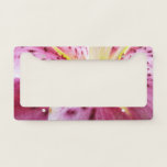 Stargazer Lily Bright Magenta Floral License Plate Frame
