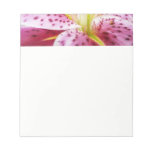 Stargazer Lily Bright Magenta Floral Notepad