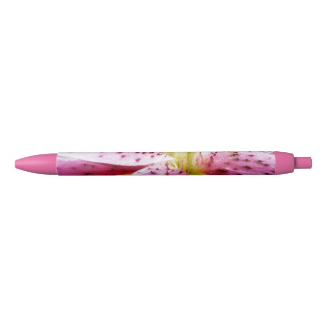 Stargazer Lily Bright Magenta Floral Pen (Front)
