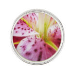 Stargazer Lily Bright Magenta Floral Pin