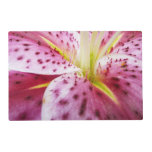 Stargazer Lily Bright Magenta Floral Placemat