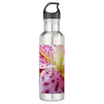 Stargazer Lily Bright Magenta Floral Stainless Steel Water Bottle