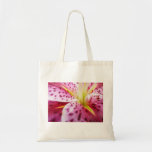 Stargazer Lily Bright Magenta Floral Tote Bag