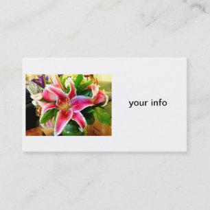 stargazer lily business card