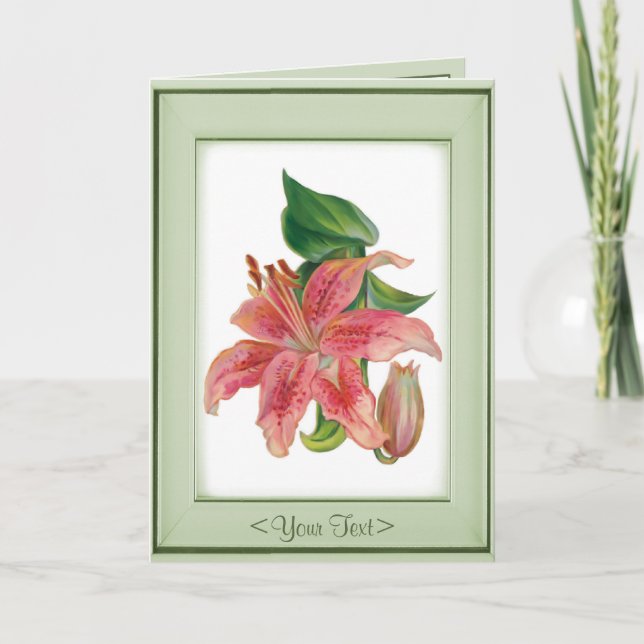 Stargazer Lily - Customize Card (Front)