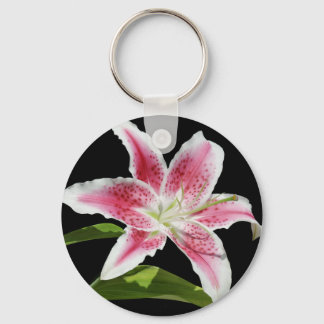 Stargazer Lily Keychain