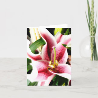 Stargazer Lily Notecard