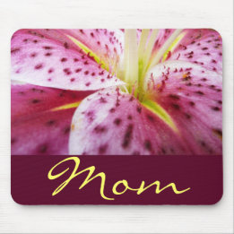 Stargazer Lily Personalized Mousepad