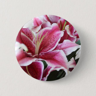 Stargazer Lily Pinback Button