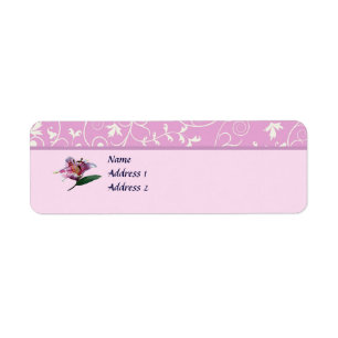Stargazer Lily Profile Save the Date Label