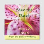 Stargazer Lily Save the Date Magnet