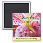 Stargazer Lily Save the Date Magnet