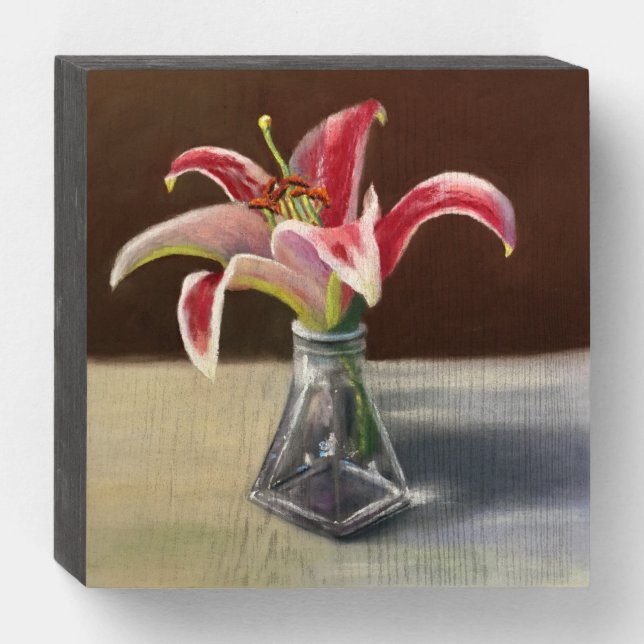  Stargazer Lily Wooden Box Art (Front Horizontal)