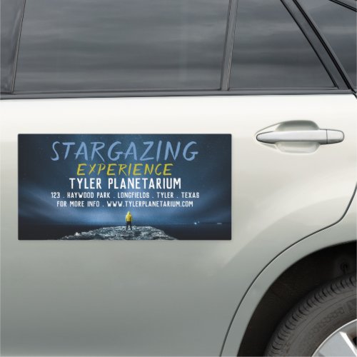 Stargazer Portrait Planetarium Event Advertising Car Magnet