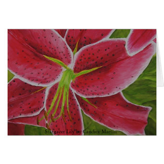 Stargazer, Stargazer Lily by Candice Martin Cards