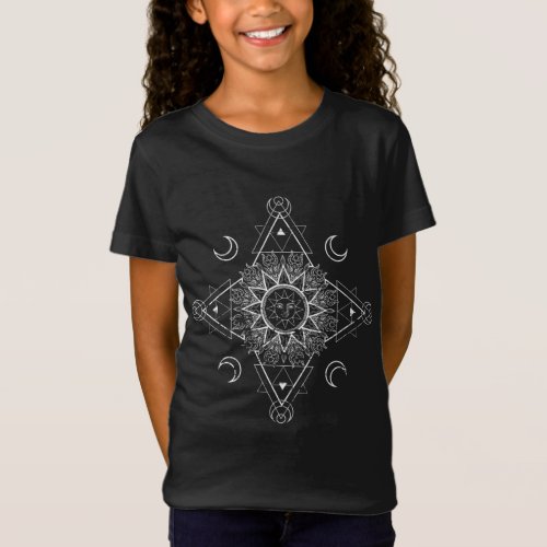 Stargazer Sun Luna Stars Celestial Body Bohemian A T_Shirt