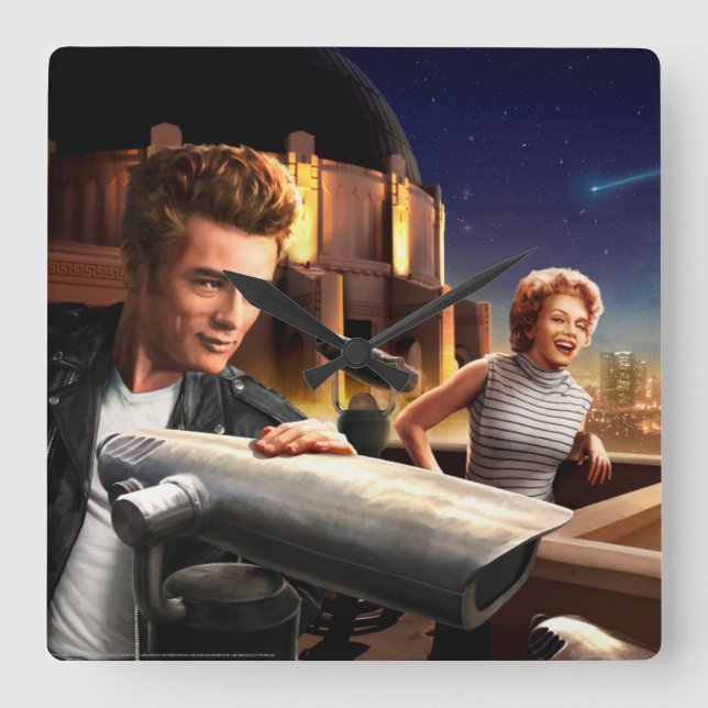 Stargazers Square Wall Clock (Front)