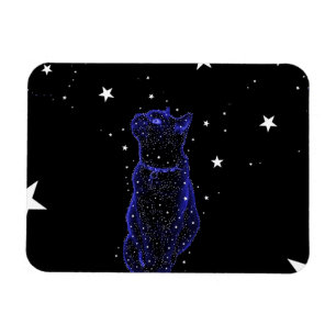 Stargazing Cat Magnet
