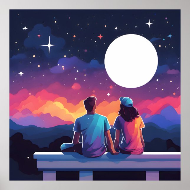 Stargazing Couple Poster (Front)