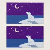 Stargazing Polar Bear Cub Art (Front & Back)