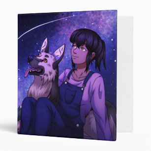Stargazing with a Dog 3 Ring Binder