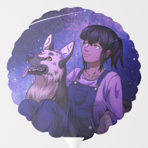 Stargazing with a Dog Balloon