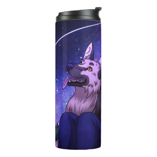 Stargazing with a Dog Thermal Tumbler