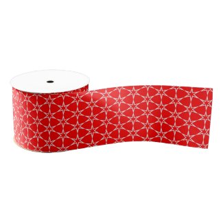Starhex Red Grosgrain Ribbon