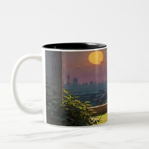 Staring at you in the middle of the night Two_Tone coffee mug