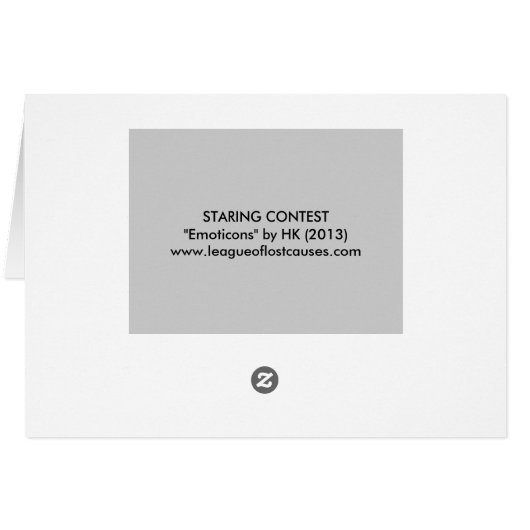 Staring Contest (emoticon): cards (Back Horizontal)