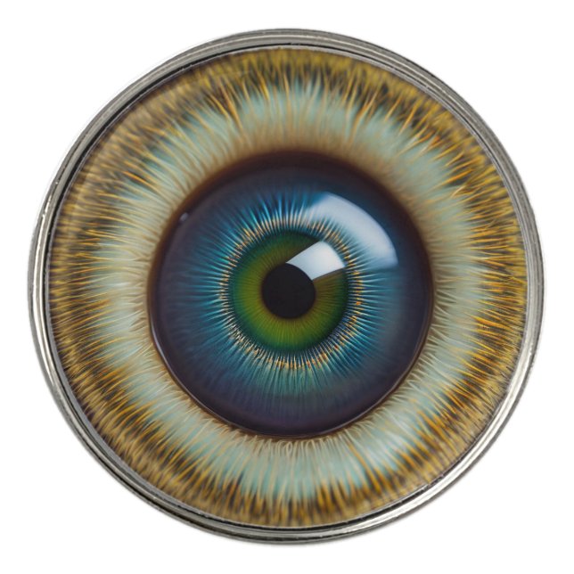 Staring Eyeball Golf Ball Marker (Front)