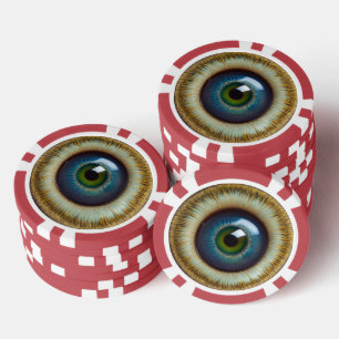 Staring Eyeball Poker Chips