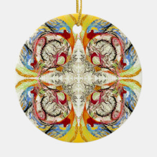 Staring into Eternity Fantasy Pattern Ceramic Ornament