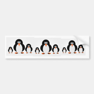 Staring Penguins Bumper Sticker