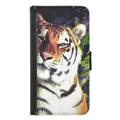 Staring Tiger Samsung Galaxy S5 Wallet Case