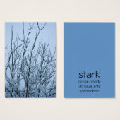 stark branches with snow create abstract ACEO (Front & Back)