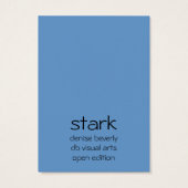 stark branches with snow create abstract ACEO (Back)