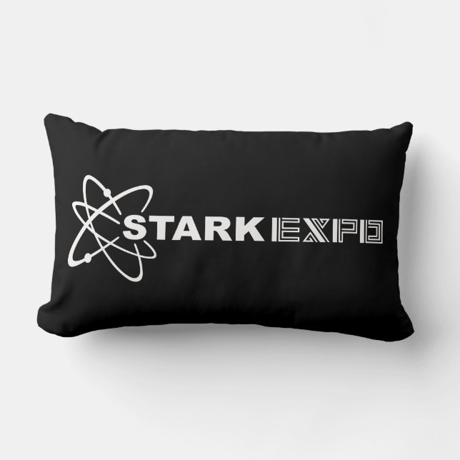 Stark Expo Horizontal Logo Lumbar Pillow (Front)