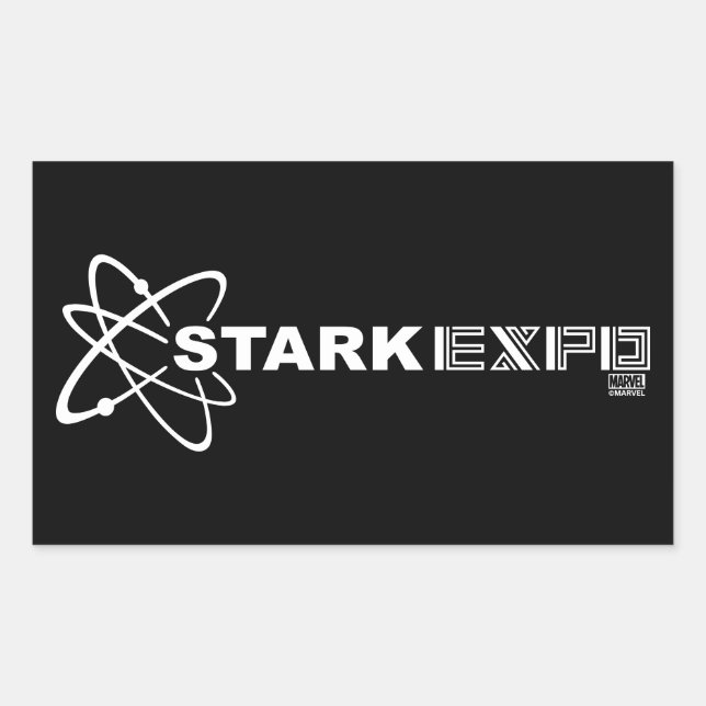 Stark Expo Horizontal Logo Rectangular Sticker (Front)